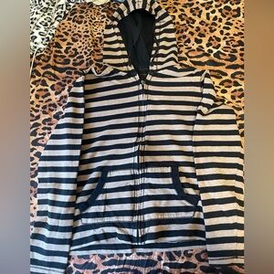 Striped Calvin Klein zip up size large